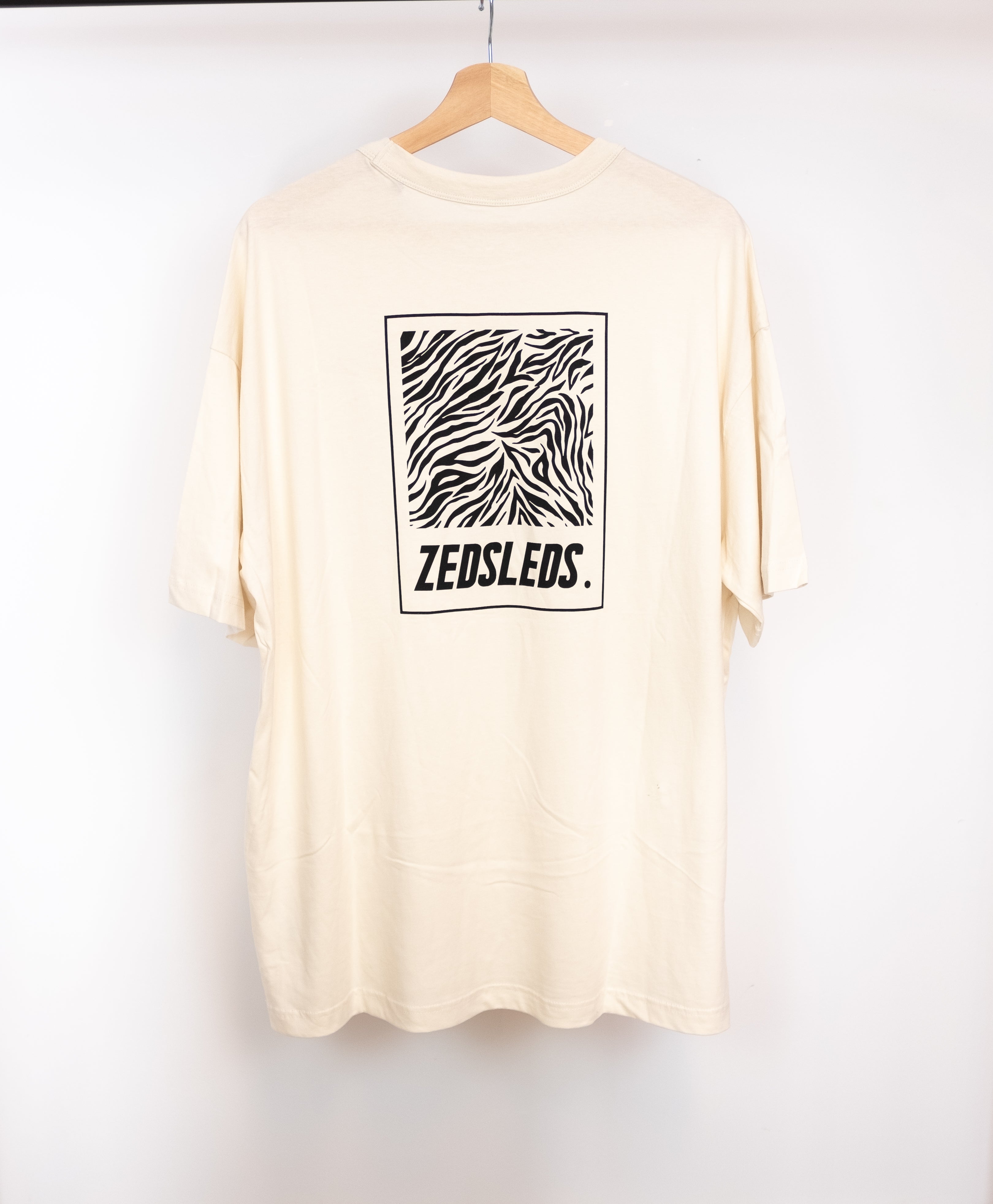 ZEDSLEDS Zebra Oversized Tee Black and White