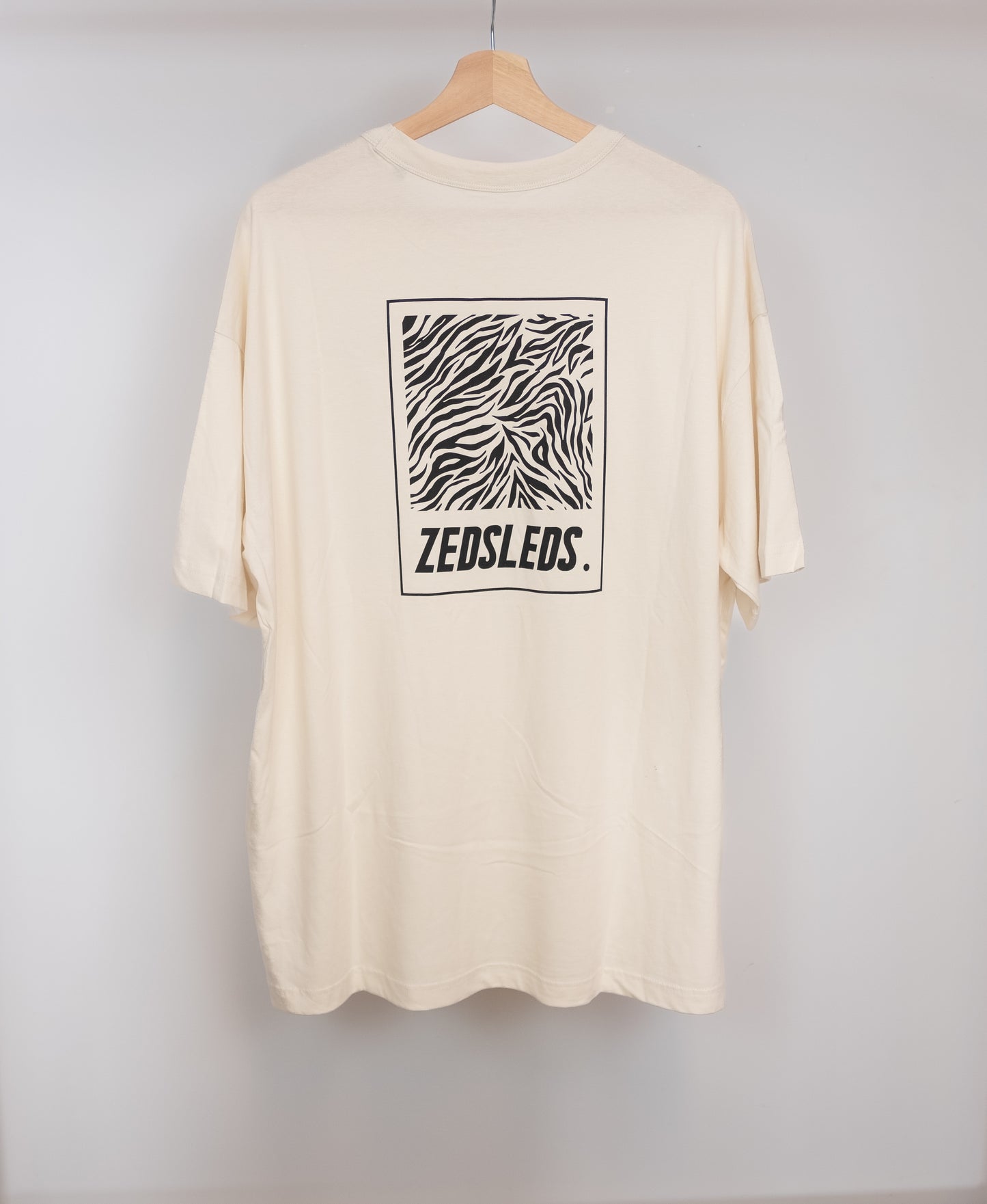ZEDSLEDS Zebra Oversized Tee Black and White