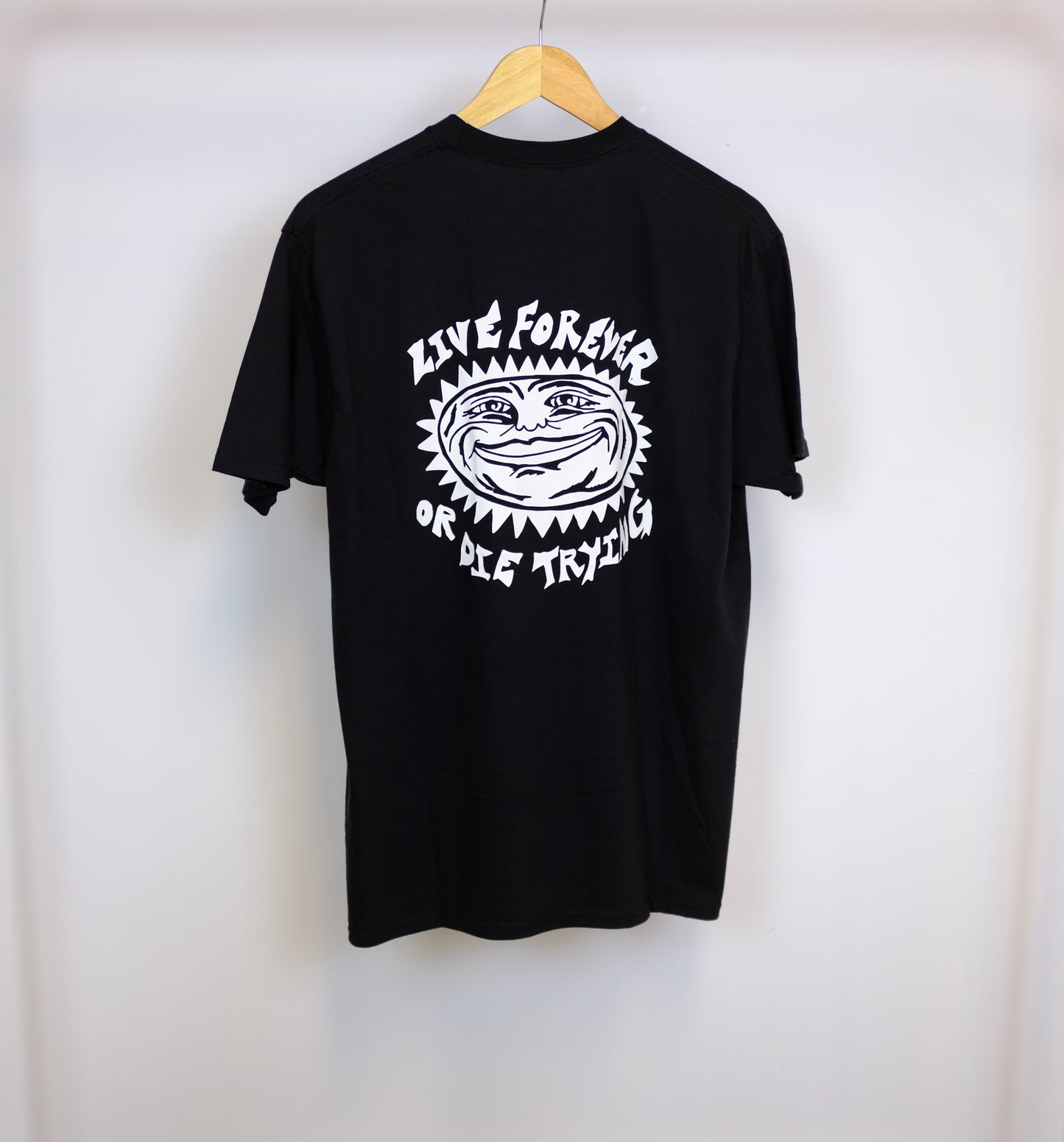 House of Glass Live Forever Die Trying Tee